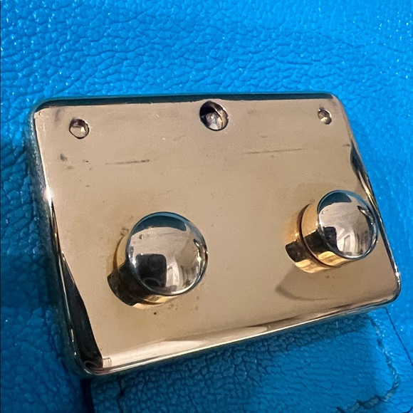 Miu Miu Madras Light Blue Leather-Used Twice - Picture 12 of 16